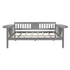 Anwickmak Full Size Daybed, Wood Day Bed Frame for Adults Full Sofa Bed for Bedroom, Living Room, Espresso (Gray) view 4