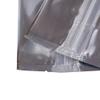 100PCS Silver Metallic Stand-Up Side Gusset Zip Top Lock Packaging Bags w/Window Food Storage Pouch (3.9x7.8+2.3") view 3