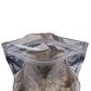 100PCS Silver Metallic Stand-Up Side Gusset Zip Top Lock Packaging Bags w/Window Food Storage Pouch (3.9x7.8+2.3") view 4