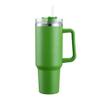 40 oz Tumbler With Handle and Straw Lid, Double-layer Stainless Steel Insulated Tumblers, Travel Mug for Hot and Cold Beverages, Thermos Travel Coffee Mug (Green) view 1
