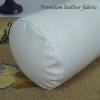 Round Neck Pillow for Sleeping, PU Leather Waterproof Long Bolster Cervical Pillow,Roll Cylinder Bolster Pillow with Removable Cover,Waist Back Pillow & Feet Support Cushion(48x16cm(19x6"), Yellow) view 3