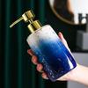 RUNLAIKEJI Bathroom Accessories Set, Bathroom Soap Dispenser and Toothbrush Holder Set, Ceramic Bathroom Accessories Set, Bathroom Accessory Set, Includes Lotion Bottle, 2 Gargle Cup, and Soap Dish view 4