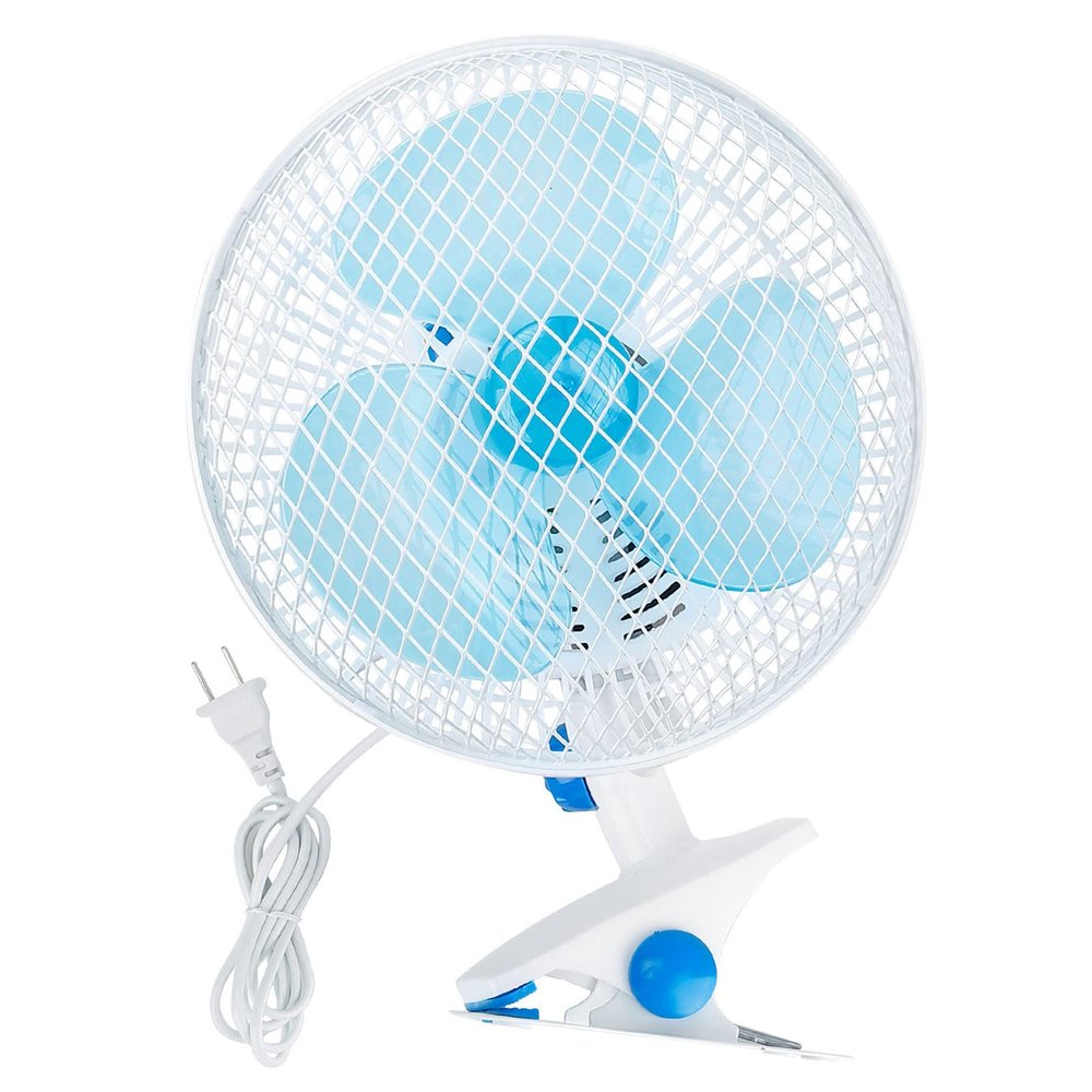 8-Inch Clip on Fan, 2 Speed Convertible Desk Fan with Strong Clamp, Tilting and Shaking with Strong Airflow, Quite, Powerful Clip Fa n on Bed and Desk for Home Office Dorm with 3.94FT Cable Cord