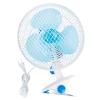 8-Inch Clip on Fan, 2 Speed Convertible Desk Fan with Strong Clamp, Tilting and Shaking with Strong Airflow, Quite, Powerful Clip Fa n on Bed and Desk for Home Office Dorm with 3.94FT Cable Cord view 1