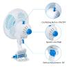 8-Inch Clip on Fan, 2 Speed Convertible Desk Fan with Strong Clamp, Tilting and Shaking with Strong Airflow, Quite, Powerful Clip Fa n on Bed and Desk for Home Office Dorm with 3.94FT Cable Cord view 2