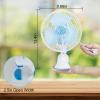 8-Inch Clip on Fan, 2 Speed Convertible Desk Fan with Strong Clamp, Tilting and Shaking with Strong Airflow, Quite, Powerful Clip Fa n on Bed and Desk for Home Office Dorm with 3.94FT Cable Cord view 3