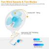 8-Inch Clip on Fan, 2 Speed Convertible Desk Fan with Strong Clamp, Tilting and Shaking with Strong Airflow, Quite, Powerful Clip Fa n on Bed and Desk for Home Office Dorm with 3.94FT Cable Cord view 4