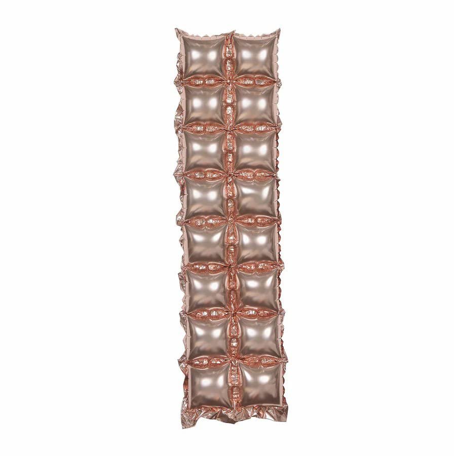 10 Metallic Blush 43x11 in Double Row Square Mylar Foil Balloons Backdrops Wedding Party Events Reception Decorations Supplies