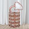 10 Metallic Blush 43x11 in Double Row Square Mylar Foil Balloons Backdrops Wedding Party Events Reception Decorations Supplies view 2