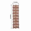 10 Metallic Blush 43x11 in Double Row Square Mylar Foil Balloons Backdrops Wedding Party Events Reception Decorations Supplies view 4