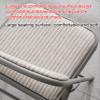 4 Pieces Deluxe Padded Steel Fabric Folding Chair,Folding Chair Strong Metal Frame Camping Office Chair Space Saving Desk Chair for Guest, Visitor & Conference Temporary Seat,F view 3