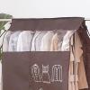 Hanging Garment Bags for Closet Storage, Well Sealed Clothes Dust Cover with Large Clear Window for Suit Coat Closet Rack(Brown) view 1