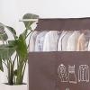 Hanging Garment Bags for Closet Storage, Well Sealed Clothes Dust Cover with Large Clear Window for Suit Coat Closet Rack(Brown) view 3