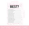 DISTINCTIVS Pink and Black 60th Birthday Game Bundle - Set of 3 Birthday Party Games for 20 Guests, Born in The 1960s Theme view 3