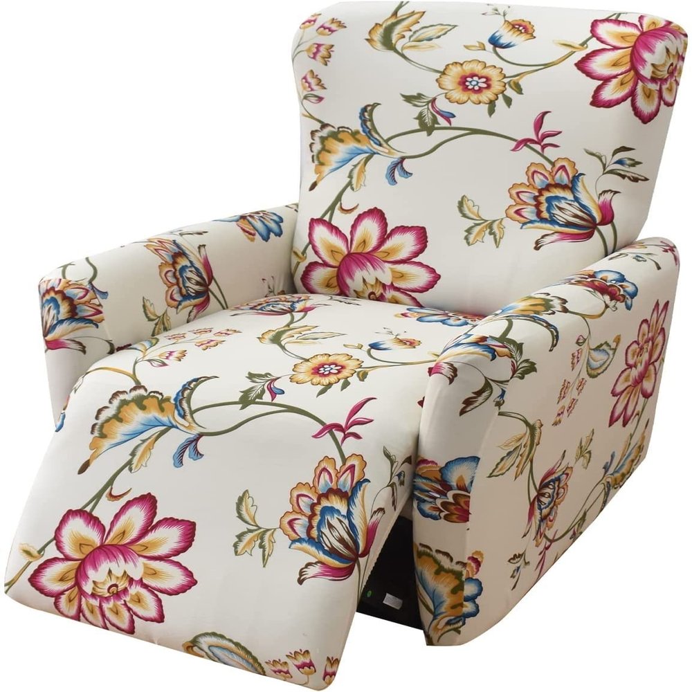 Stretch Recliner Slipcovers 4-Pieces Lazy boy Recliner Covers Recliner Couch Covers Recliner Chair Cover Non Slip Reclining Slipcovers with Storage Pockets Furniture Protector for Living Room ( Color