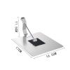 Tissue Box Cover Tissue Holder Dispenser Stainless steel paper towel rack square paper towel seat hotel restaurant countertop square towel rack pressure paper seat clip creative napkin seat Tissue Hol view 2