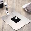 Tissue Box Cover Tissue Holder Dispenser Stainless steel paper towel rack square paper towel seat hotel restaurant countertop square towel rack pressure paper seat clip creative napkin seat Tissue Hol view 4