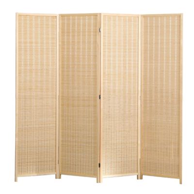3 4 5 6 Panels Bamboo Weave Room Divider Screen Privacy Accents, Sun Porch Folding Wall Divider Oriental Chinese Indoor Separator Partition, 59 66.9 70.8 78.7 Inch Tall ( Size : 1.8x0.5m/70.8"x19.6" 4
