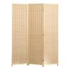 3 4 5 6 Panels Bamboo Weave Room Divider Screen Privacy Accents, Sun Porch Folding Wall Divider Oriental Chinese Indoor Separator Partition, 59 66.9 70.8 78.7 Inch Tall ( Size : 1.5x0.5m/59"x19.6" 3 P view 1