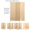 3 4 5 6 Panels Bamboo Weave Room Divider Screen Privacy Accents, Sun Porch Folding Wall Divider Oriental Chinese Indoor Separator Partition, 59 66.9 70.8 78.7 Inch Tall ( Size : 1.5x0.5m/59"x19.6" 3 P view 2