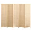 3 4 5 6 Panels Bamboo Weave Room Divider Screen Privacy Accents, Sun Porch Folding Wall Divider Oriental Chinese Indoor Separator Partition, 59 66.9 70.8 78.7 Inch Tall ( Size : 1.7x0.5m/67"x19.6" 5 P view 1