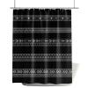 ZFUNCING Shower Curtain for Bathroom Modern Minimalist Ethnic Pattern Waterproof Bath Curtains Grommet Shower Curtains with Hooks for Bathtubs Toilet Decor 60x72in Geometric Diamond Line Stripe view 2