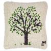 Chandler 4 Corners Artist-Designed Tree of Life Summer Hand-Hooked Wool Decorative Throw Pillow (14 IN x 14 IN) Farm & Garden Pillow for Couches & Beds - Easy Care & Low Maintenance - Farmhouse Pillow view 1