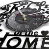 Modern Roman Numerals Wall Clocks Vinyl Record Clock Vinyl Wall Clock Kitchen Decoration Silent Timers 12" (30cm) view 2