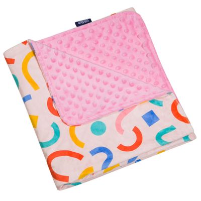 Wildkin Plush Baby Blanket  Soft & Cozy Comfort, Ideal for Toddlers, Travel & Daycare - Confetti Peach