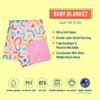 Wildkin Plush Baby Blanket  Soft & Cozy Comfort, Ideal for Toddlers, Travel & Daycare - Confetti Peach view 2