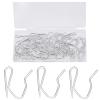 Metal Curtain Hooks, 1.2 inch Nydotd Rustproof Steel Plated Zinc Hooks Heavy-Duty Offset Pin-On Drapery Hooks for Window Curtain, Door Curtain and Shower Curtain60 Pack view 1