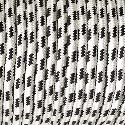 MarineNow Double Braid Polyester Low Stretch Sailing Rope Choose Size/Length/Color (6 mm (1/4"), 600 ft, Black Fleck)