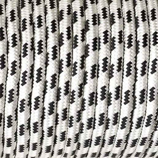 MarineNow Double Braid Polyester Low Stretch Sailing Rope Choose Size/Length/Color (6 mm (1/4"), 600 ft, Black Fleck)