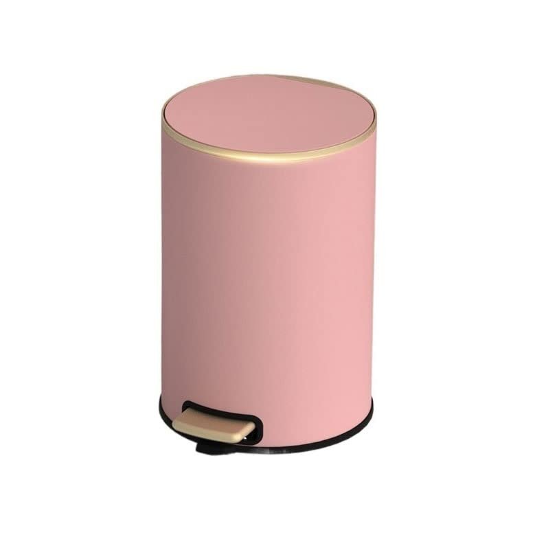 DYPASA Garbage Recycling Bin Household Foot-Operated Trash Can Exquisite and Lovely Trash Can for Bedroom, Living Room, Kitchen, 9L Kitchen Trash Can (Color : Gray)