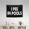 Kkaingg Funny Gift I pee in pool Tapestry 29x37in Beach Blanket Tapestry for bedroom Wall Hanging Aesthetic Tapestry Wall Blanket view 3
