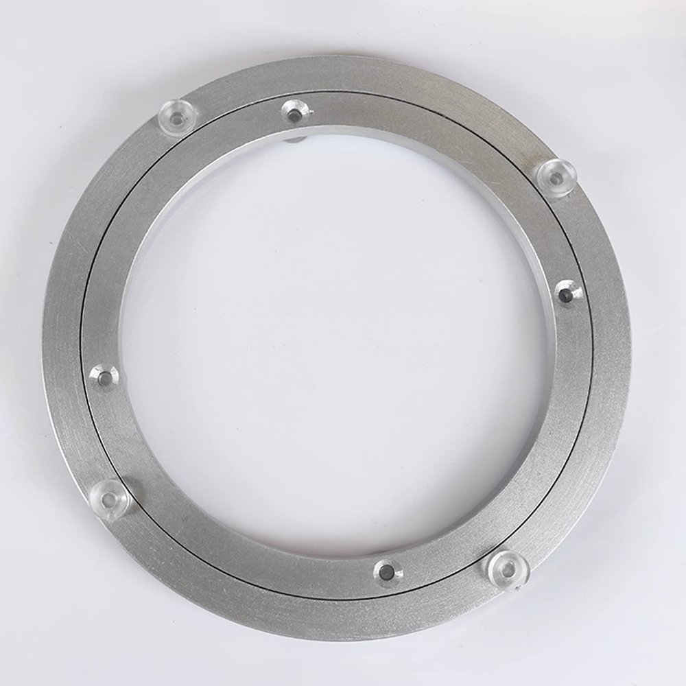 Heavy Duty Aluminium Alloy Turntable Bearing 5 8 10 12 14 16 18 20 24 28 32 40 Inch Lazy Susan Hardware Ball Bearing, Swivel Plate Base Bearing For Kitchen Dining Cake Plates