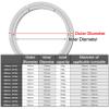 Heavy Duty Aluminium Alloy Turntable Bearing 5 8 10 12 14 16 18 20 24 28 32 40 Inch Lazy Susan Hardware Ball Bearing, Swivel Plate Base Bearing For Kitchen Dining Cake Plates view 2
