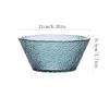 Serving Bowls Nordic Light Luxury Fruit and Vegetable Dessert Bowl Home Cute Soup Bowl Crystal Transparent Salad Bowl Noodle Bowl (Color : A2pc) view 2