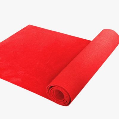 Wedding Aisle Runner Red Carpet Runway Rug 2mm Thickness Non-Slip Walkway Carpet for Wedding Church Decoration Christmas Reception Rug Cutable Polyester (Size : 1.5x25m)