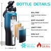 32oz Insulated Water Bottle with Straw - Spout Lid, Protective Boot, Vacuum Stainless Steel Bottles Leak-Proof, Thermo Mug Flask Fit in Car Bike Cup Holder Father's Day Gift view 3