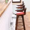 Barstools Fashionable Bar Chair Wooden Back High Stool 360-degree Rotating Bar Stool Restaurant Island Chair Kitchen Bar Stool (Color : D) view 2