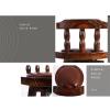 Barstools Fashionable Bar Chair Wooden Back High Stool 360-degree Rotating Bar Stool Restaurant Island Chair Kitchen Bar Stool (Color : D) view 4