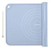 EuChoiz Silicone Pastry Mat 24"*16" Extra Thick Non Stick Baking Mat Food Grade Silicone Dough Rolling Bake Mat with Edge Heightening Blue view 1