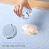 EuChoiz Silicone Pastry Mat 24"*16" Extra Thick Non Stick Baking Mat Food Grade Silicone Dough Rolling Bake Mat with Edge Heightening Blue view 2