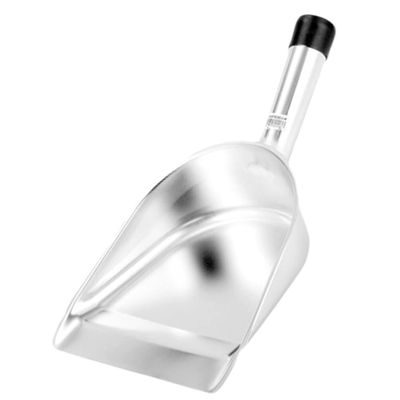 KICHOUSE Ergonomic Handle 1 Pc Stainless Steel Food Scoop Ice Tea Shovel Multipurpose Flour Scooper Dried Fruit Pet Food Shovel Silver