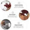 KICHOUSE Ergonomic Handle 1 Pc Stainless Steel Food Scoop Ice Tea Shovel Multipurpose Flour Scooper Dried Fruit Pet Food Shovel Silver view 4