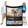 MyPupSocks Personalized Photo Collage Blanket for Best Dad Ever, Custom Dad Pictures Throw Blanket with Your Love Message 60 x 80 inch Perfect for Father's Day Birthday or Christmas view 3