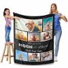 MyPupSocks Personalized Photo Collage Blanket for Best Dad Ever, Custom Dad Pictures Throw Blanket with Your Love Message 60 x 80 inch Perfect for Father's Day Birthday or Christmas view 4