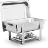 UZOURI Stainless Steel Chafing Dish, 9L Chafing Dish Set Food Warmer Buffet Chafing Dishes Set for Catering Buffet Warmer with Folding Frame, for Buffet Catering(Size:9L) (9L) view 1