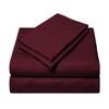 Litle Bird 900 Thread Count Luxury Full Sheets Set, Egyptian Cotton Sheets (4 Pc Set) - Sateen Weave for- Smooth Soft & Thick Bad Sheets with 21" to 24" Deep Pocket Expanded Queen Size Wine Solid view 1